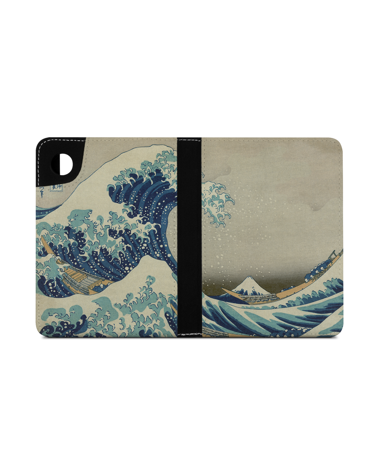 Great Wave Off Kanagawa By Hokusai eBook-Reader Hülle für tolino shine 4: Geöffnet Außenansicht