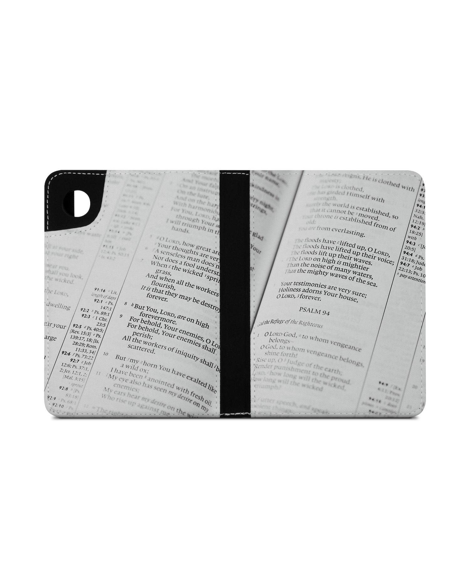 Bible Verse eBook-Reader Hülle für tolino shine 4: Geöffnet Außenansicht