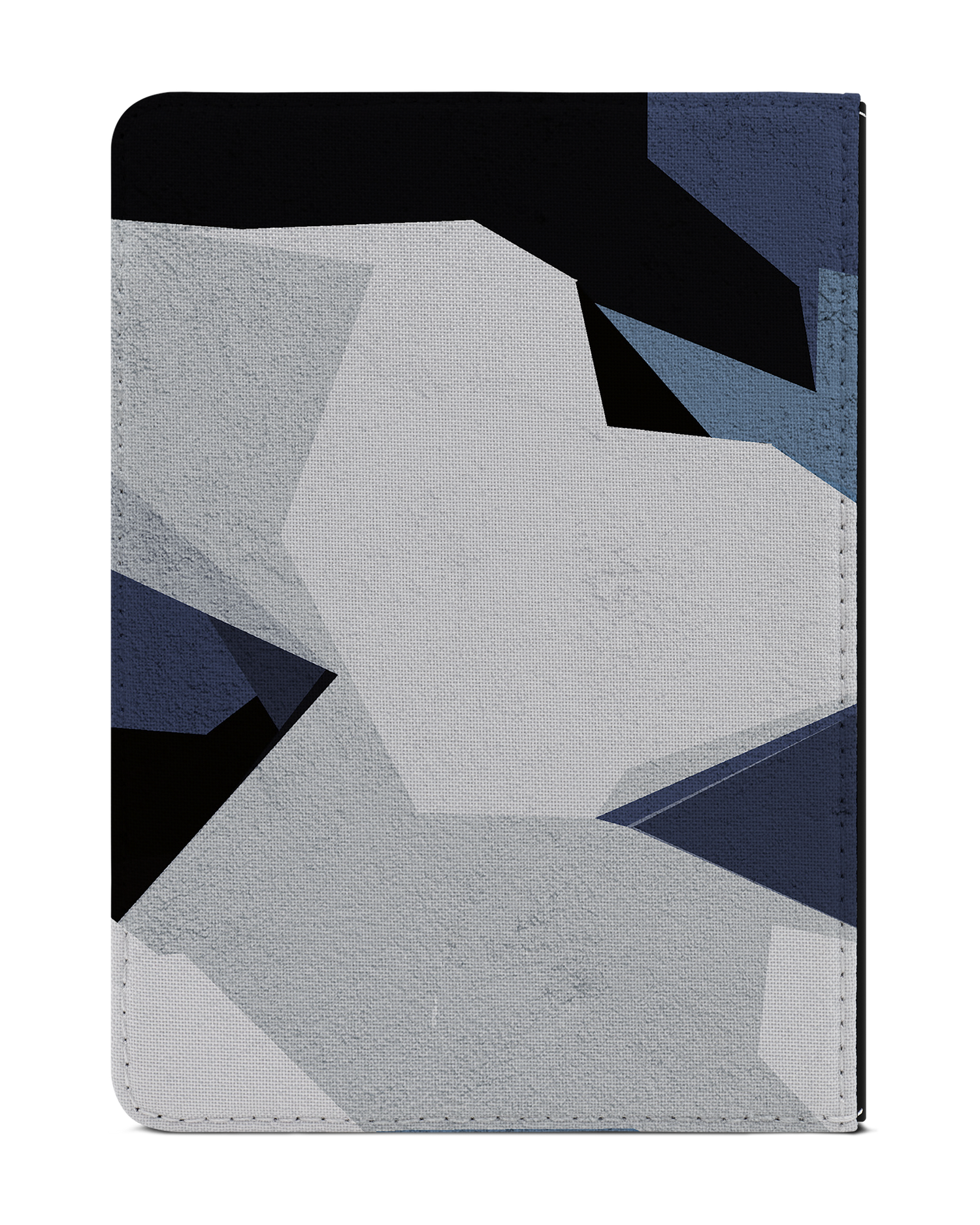 Geometric Camo Blue eBook Reader Hülle für tolino vision 1 bis 4 HD: Rückseite