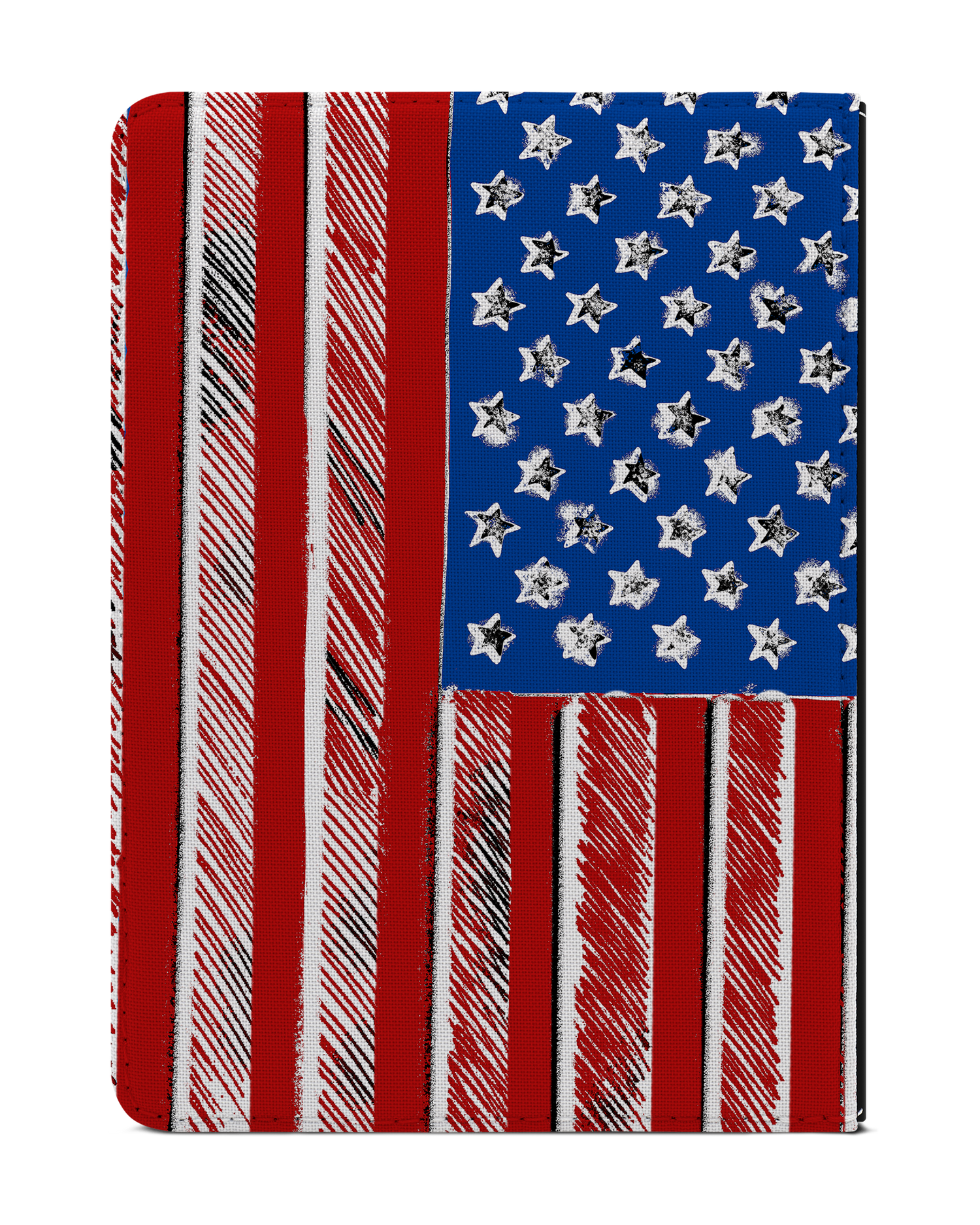American Flag Color eBook Reader Hülle für tolino vision 1 bis 4 HD: Rückseite