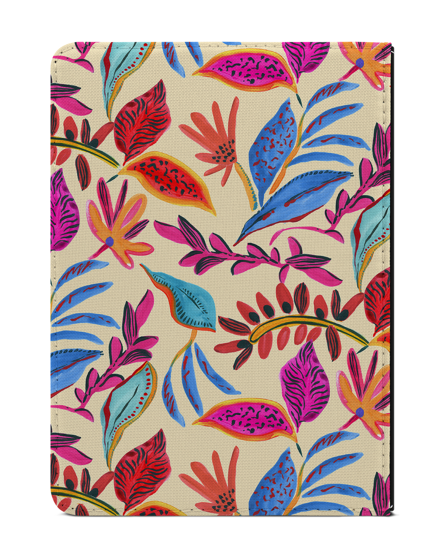 Painterly Spring Leaves eBook Reader Hülle für tolino vision 1 bis 4 HD: Rückseite