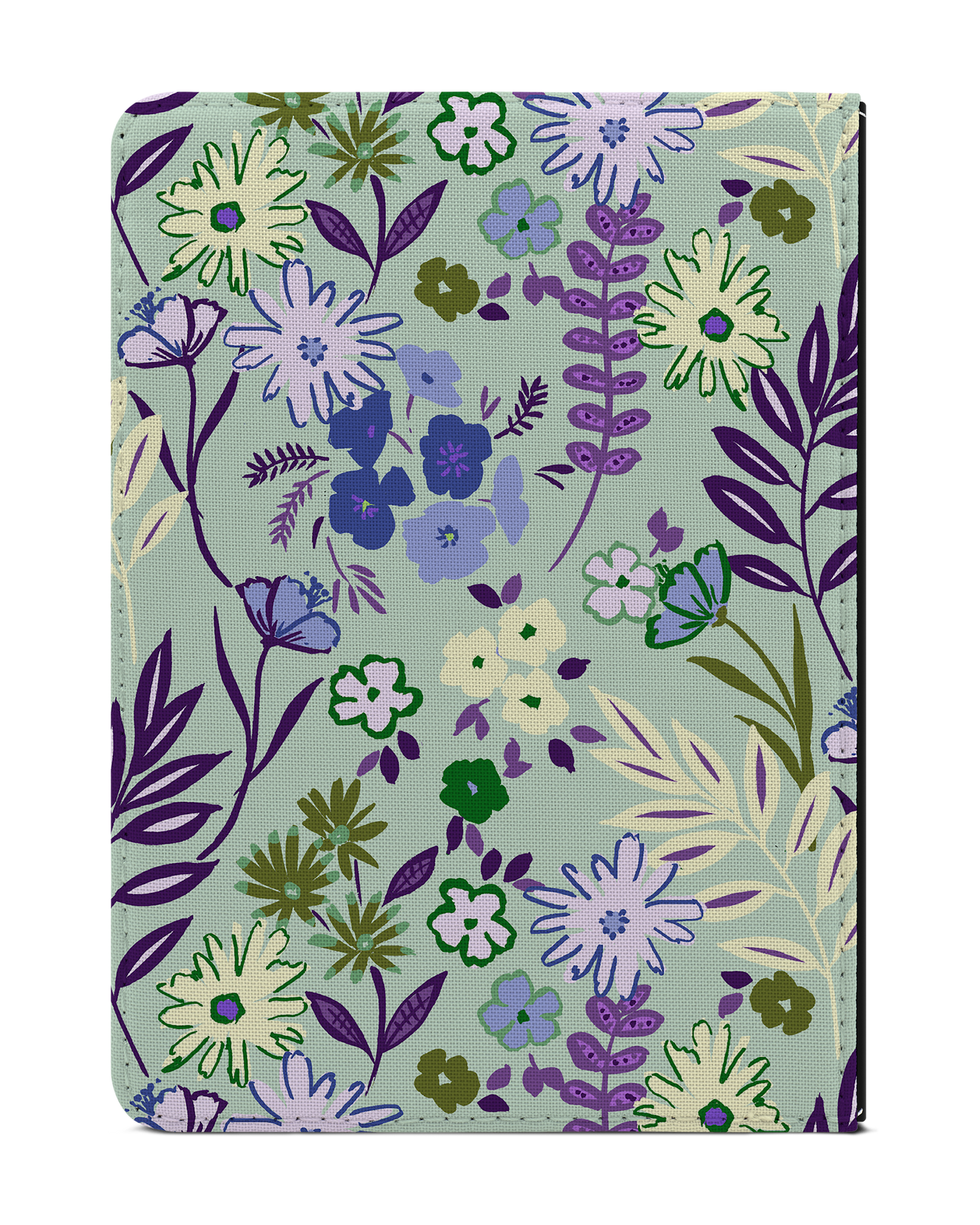 Pretty Purple Flowers eBook Reader Hülle für tolino vision 1 bis 4 HD: Rückseite
