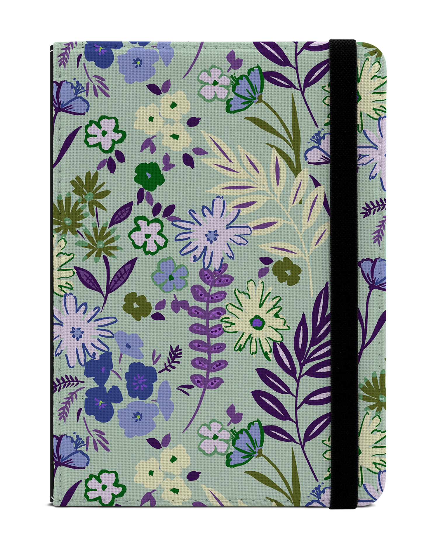 Pretty Purple Flowers eBook Reader Hülle für tolino vision 1 bis 4 HD: Frontansicht