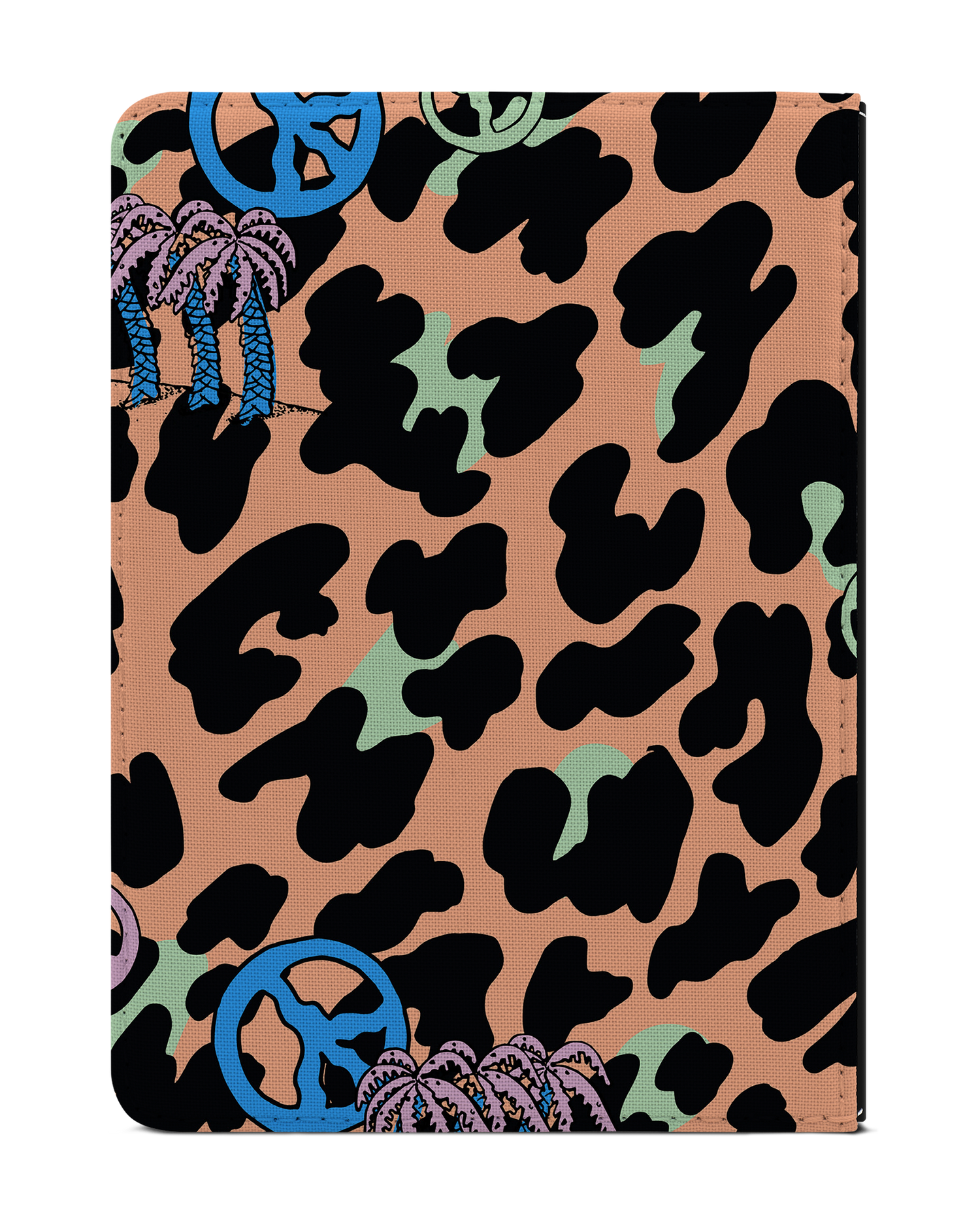 Leopard Peace Palms eBook Reader Hülle für tolino vision 1 bis 4 HD: Rückseite