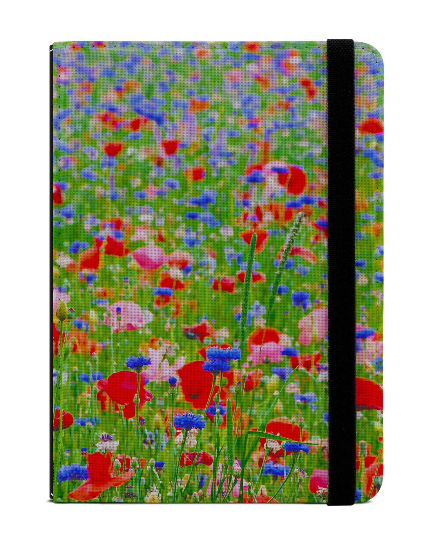 Flower Field eBook Reader Hülle für tolino vision 1 bis 4 HD: Frontansicht