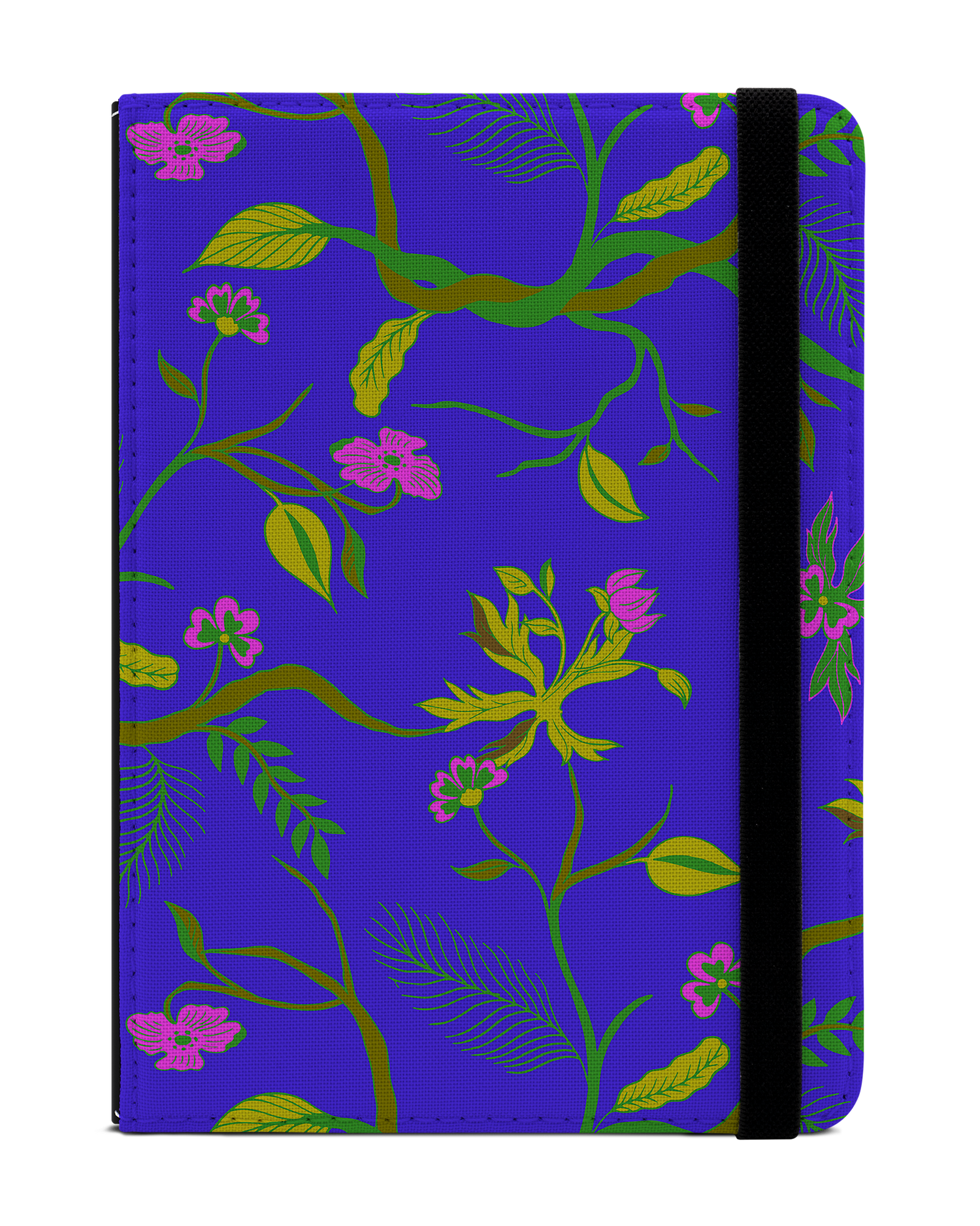 Ultra Violet Floral eBook Reader Hülle für tolino vision 1 bis 4 HD: Frontansicht