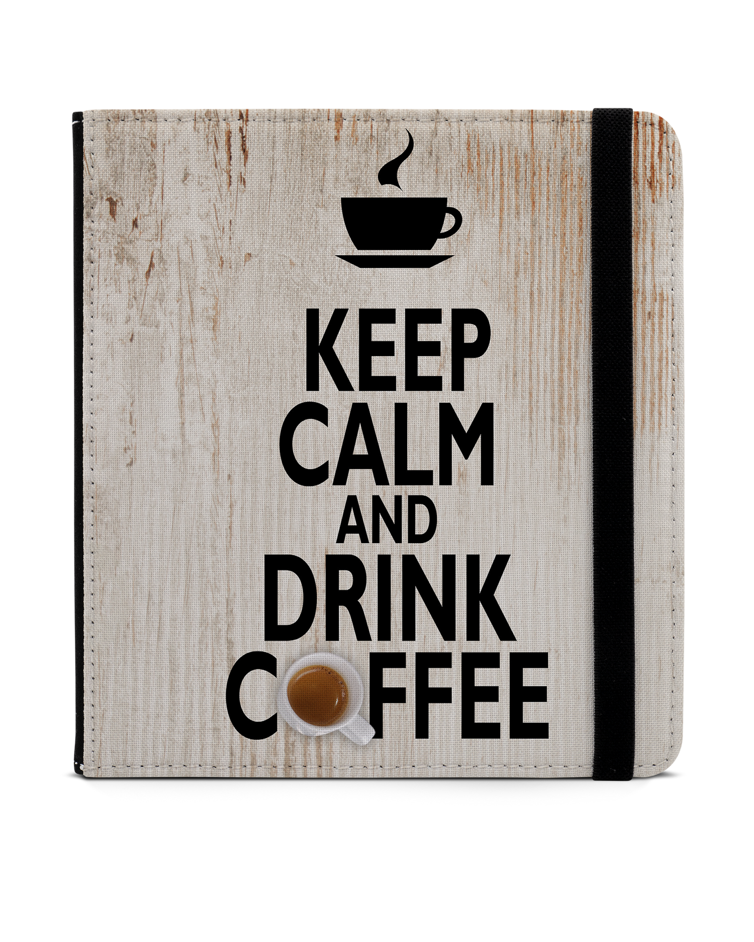 Drink Coffee eBook Reader Hülle für tolino vision 6: Frontansicht