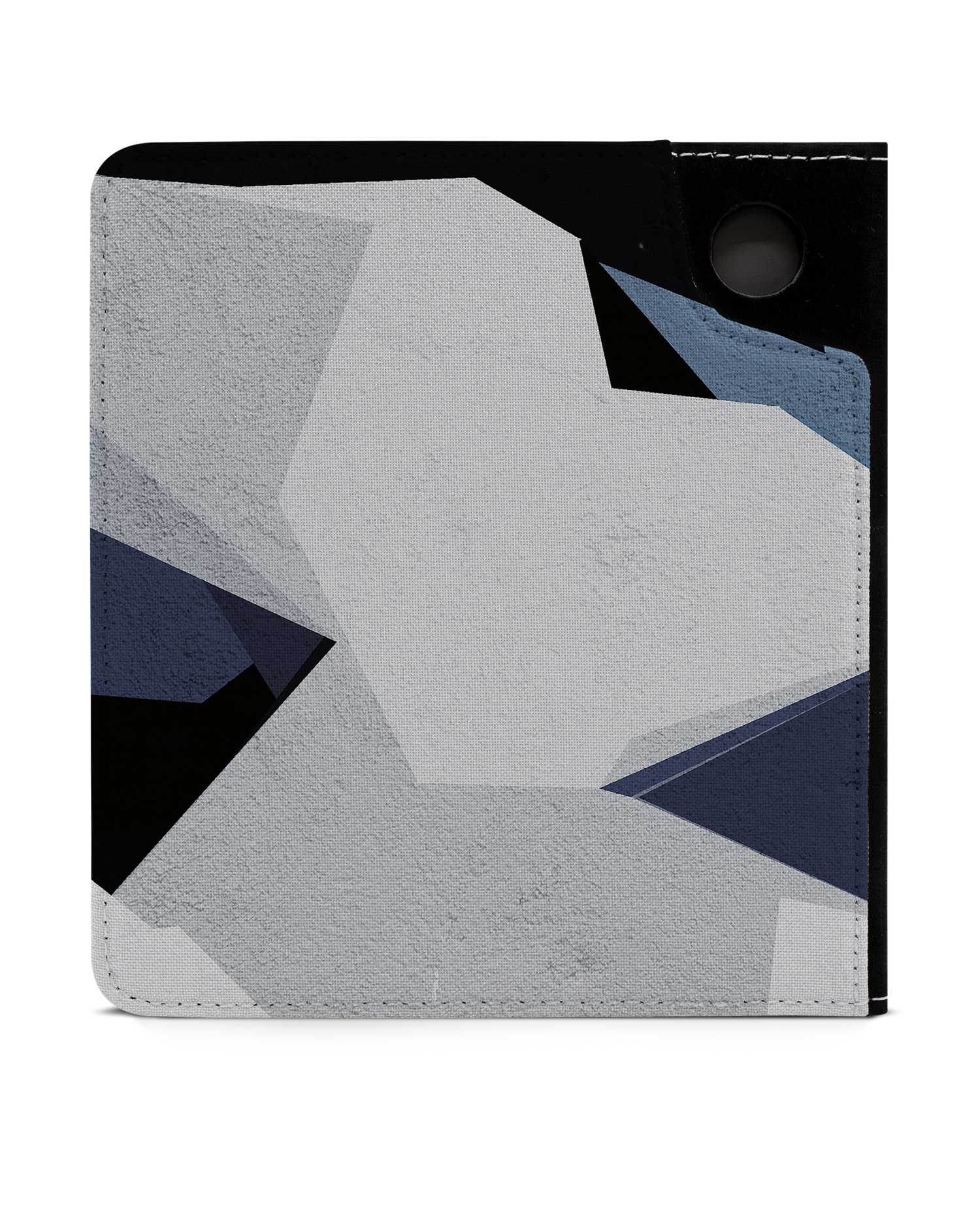 Geometric Camo Blue eBook Reader Hülle für tolino vision 6: Rückseite