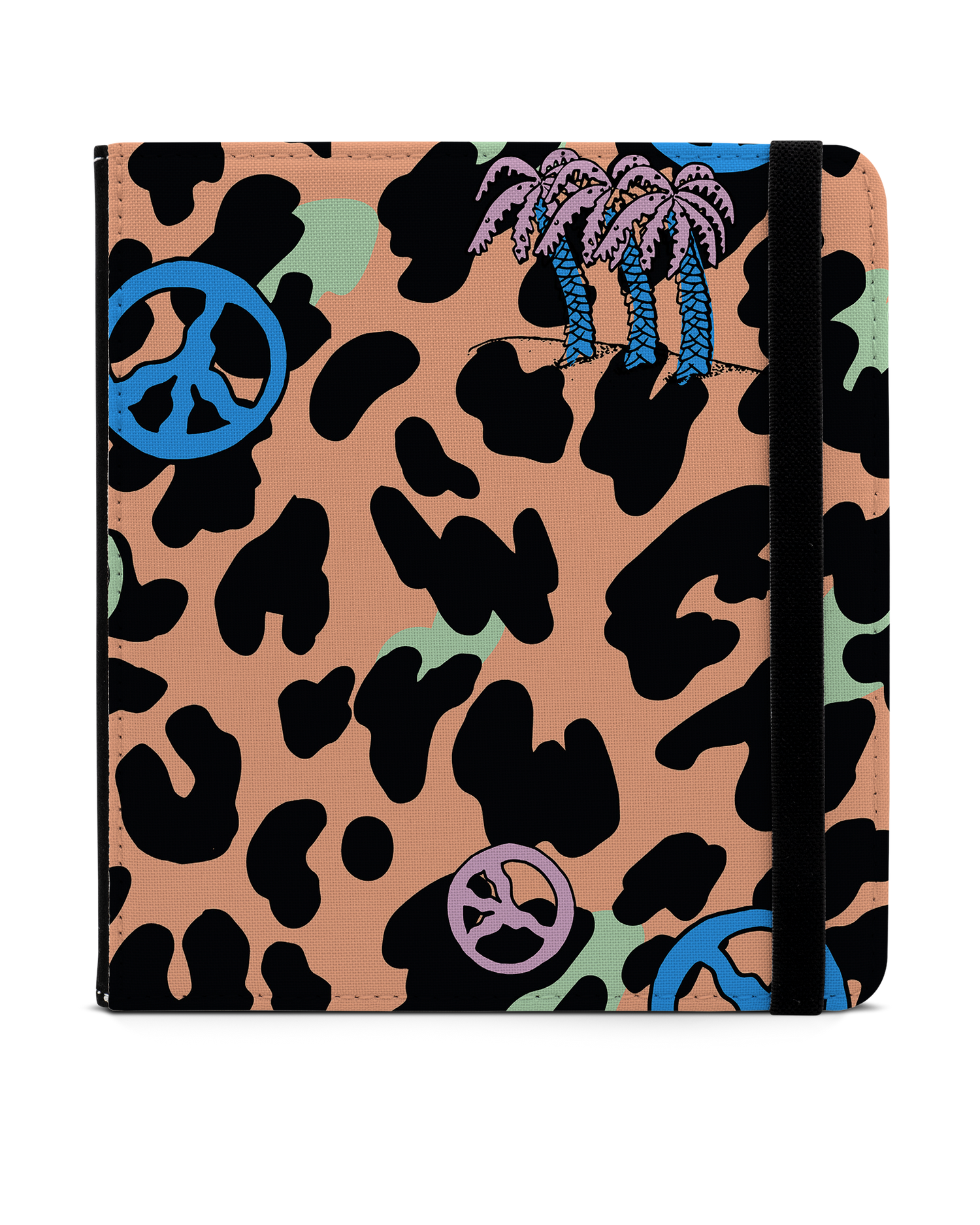 Leopard Peace Palms eBook Reader Hülle für tolino vision 6: Frontansicht
