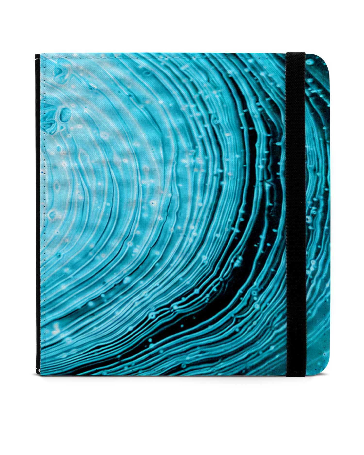 Turquoise Ripples eBook Reader Hülle für tolino vision 6: Frontansicht