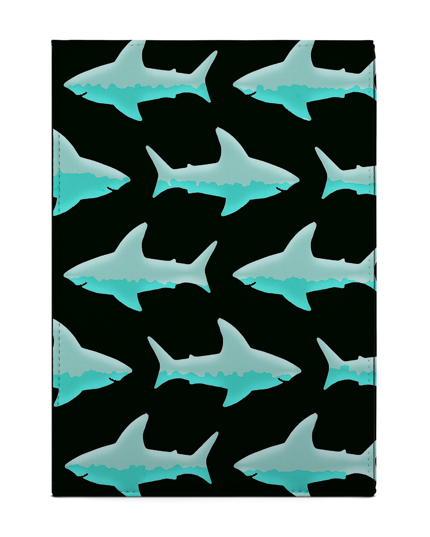 Neon Sharks Tablet Hülle M: Rückseite