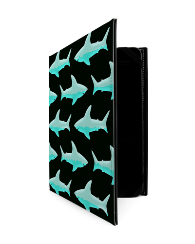 Neon Sharks Tablet Hülle M
