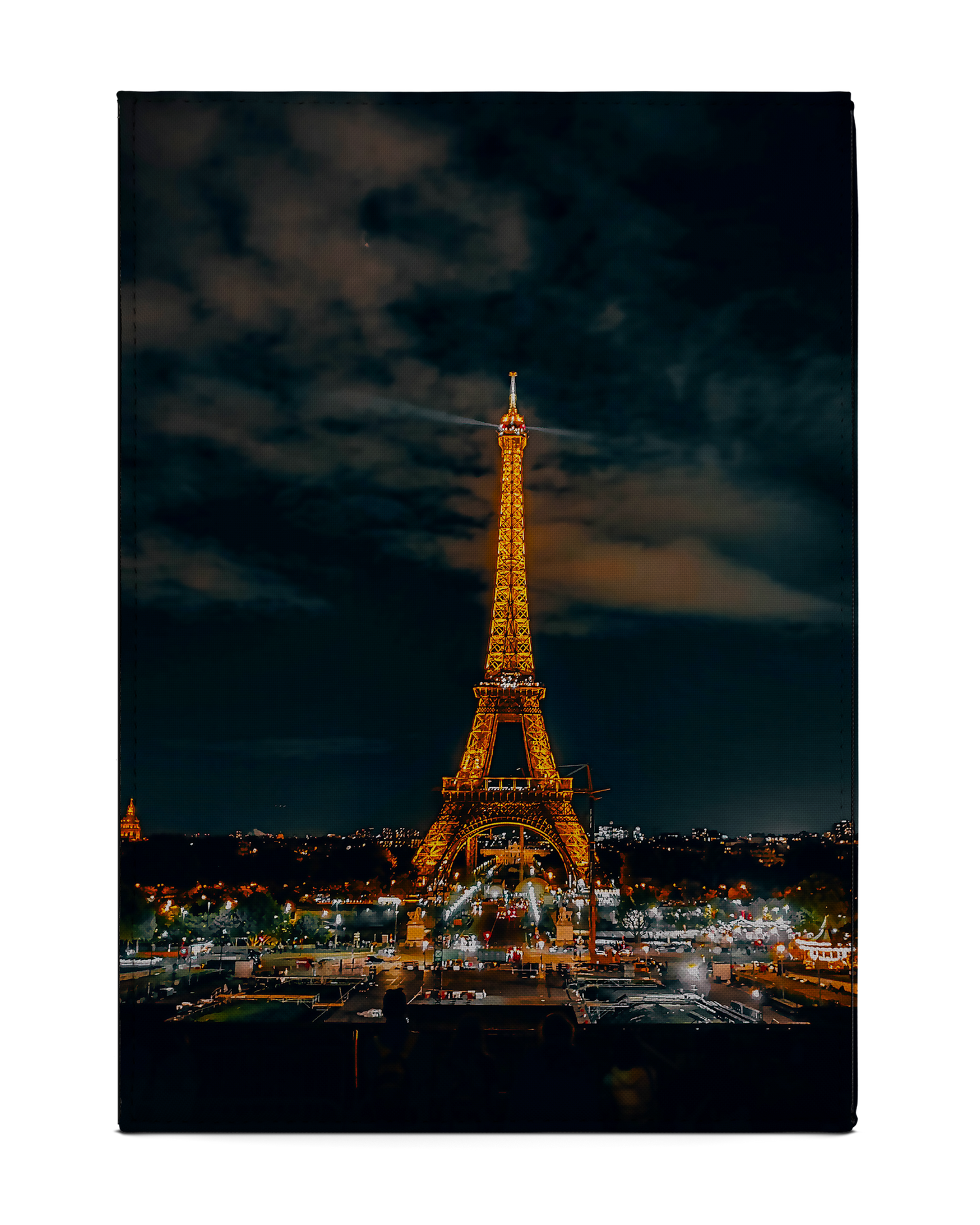 Eiffel Tower By Night Tablet Hülle M: Rückseite