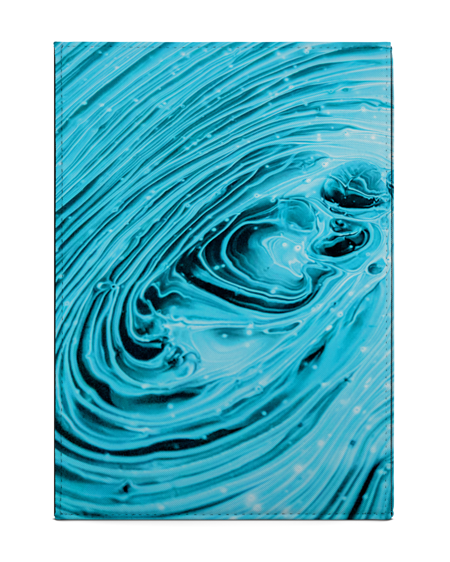 Turquoise Ripples Tablet Hülle M: Rückseite
