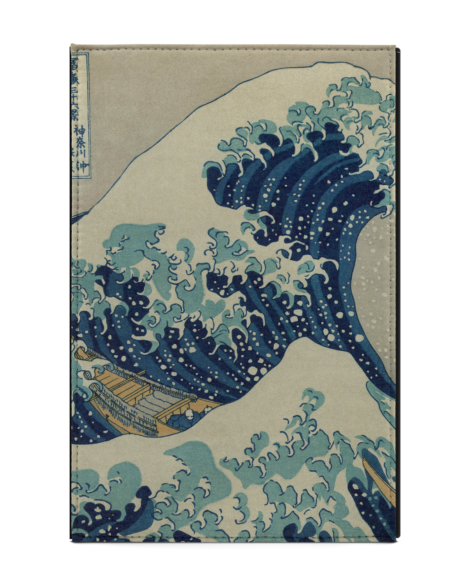 Great Wave Off Kanagawa By Hokusai Tablet Hülle L: Rückseite