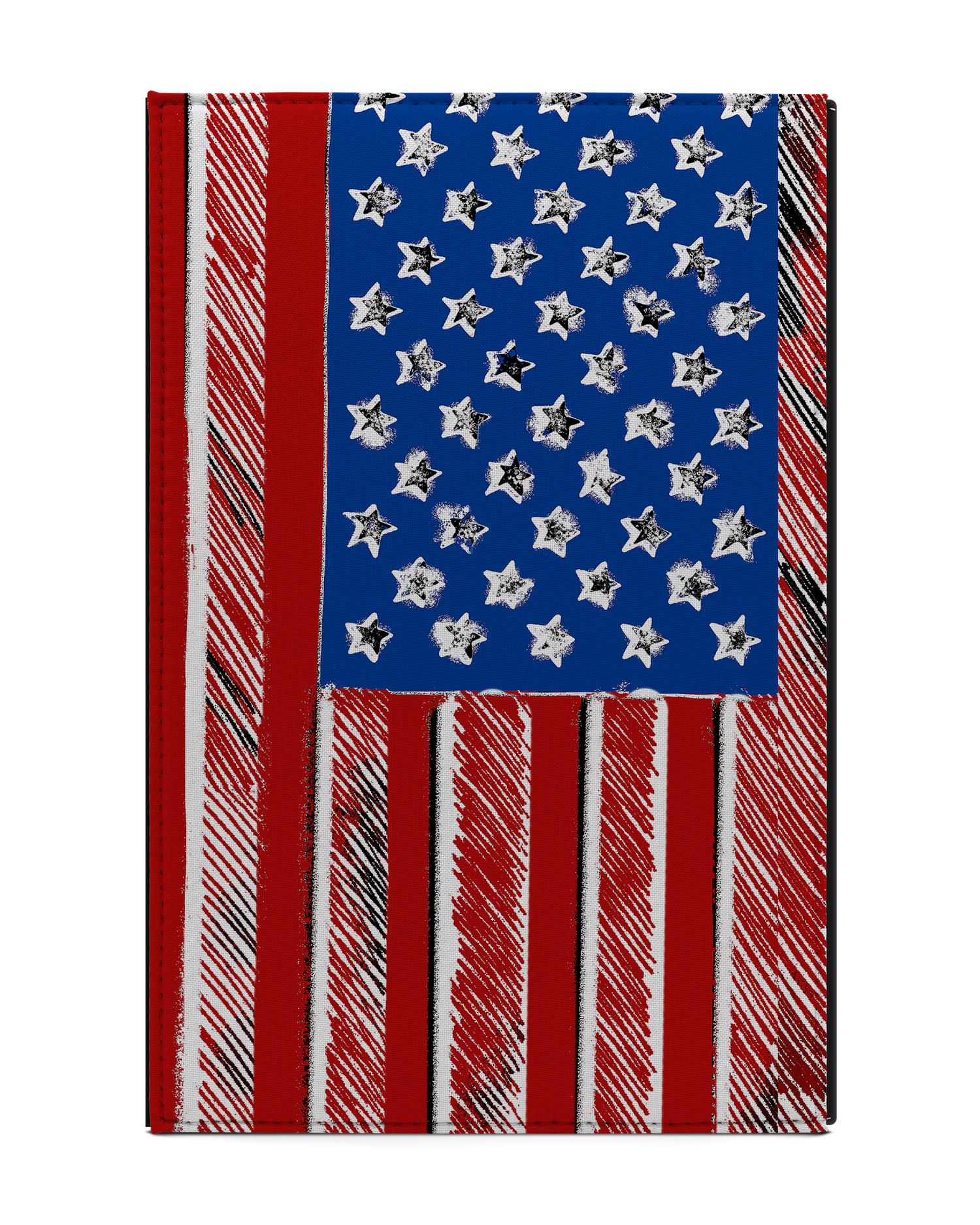 American Flag Color Tablet Hülle L: Rückseite