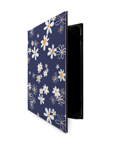 Navy Daisies Tablet Hülle L