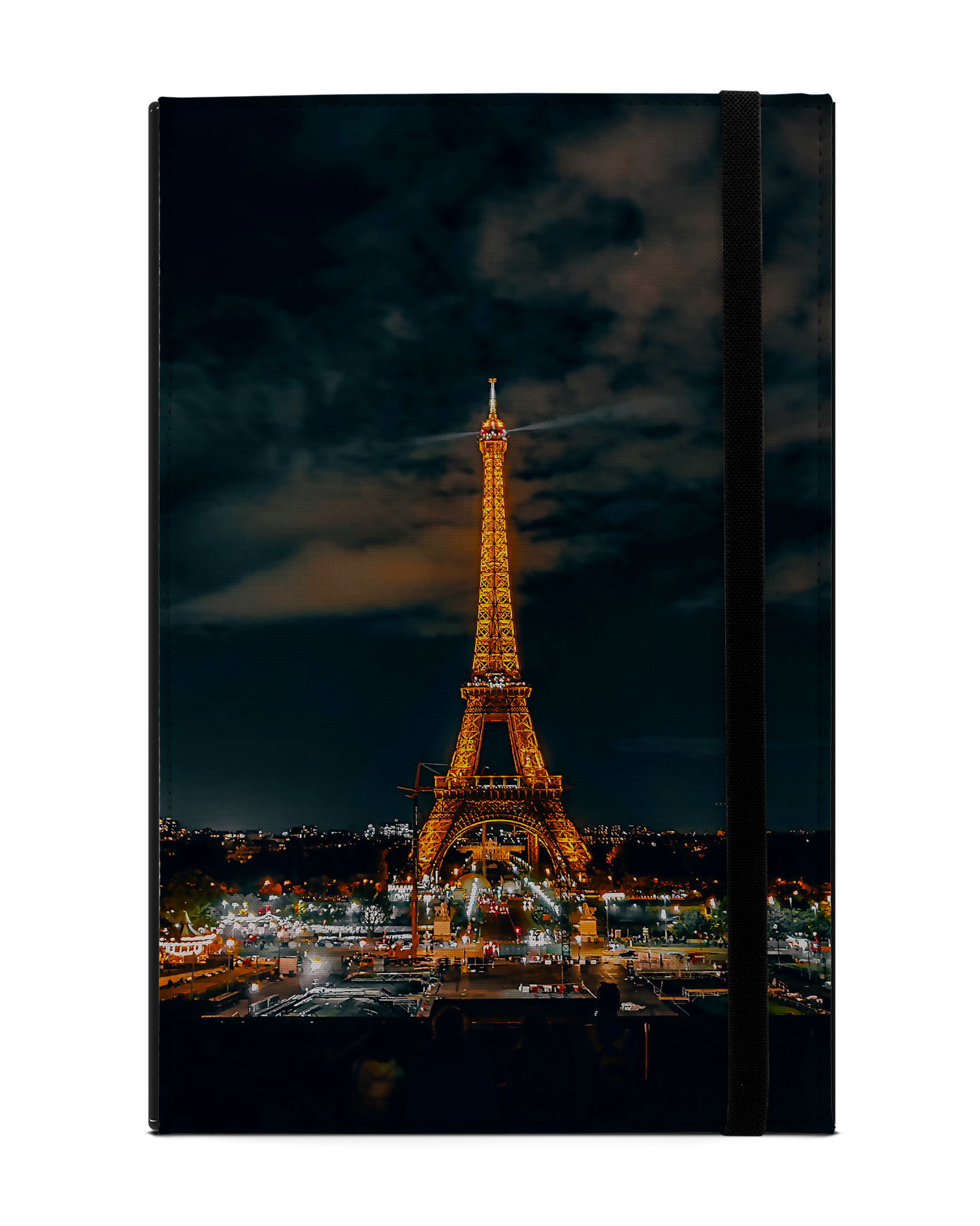 Eiffel Tower By Night Tablet Hülle L: Frontansicht
