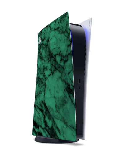 Green Marble Konsolen Aufkleber für Sony PlayStation 5 Digital Edition