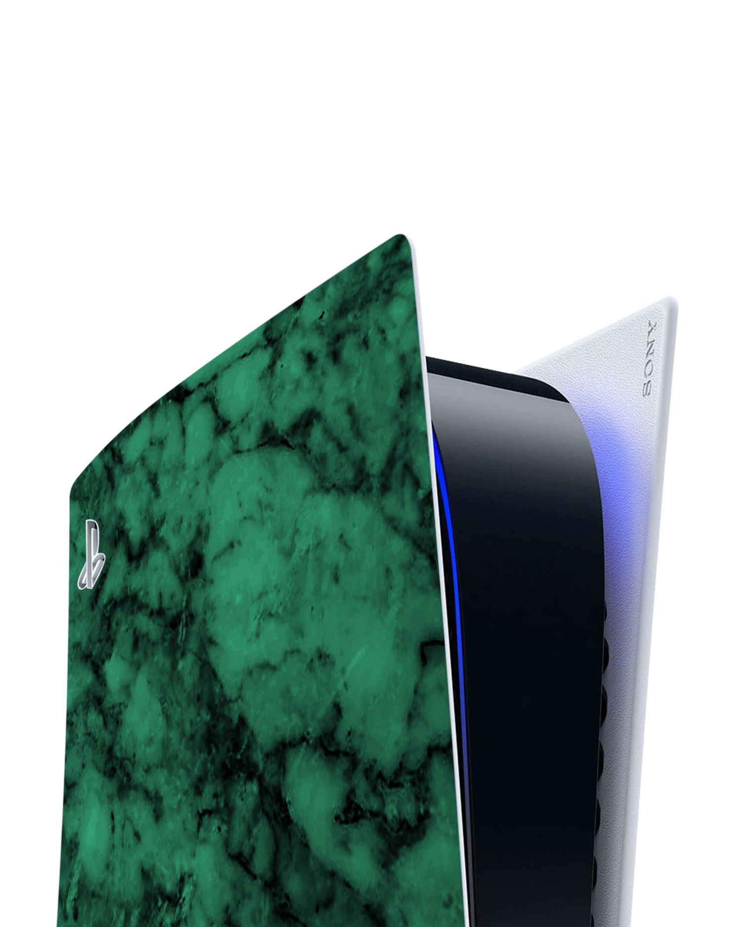 Green Marble Konsolen Aufkleber für Sony PlayStation 5 Digital Edition: Detailansicht