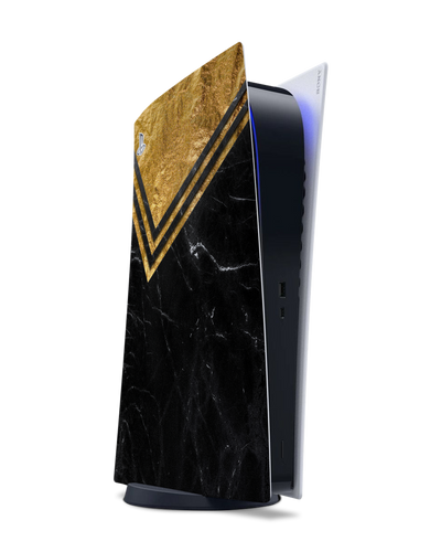 Gold Marble Konsolen Aufkleber für Sony PlayStation 5 Digital Edition