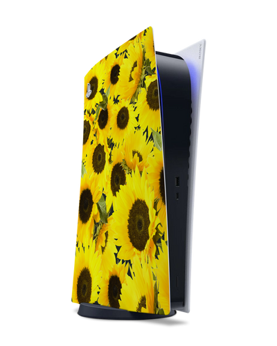 Sunflowers Konsolen Aufkleber für Sony PlayStation 5 Digital Edition