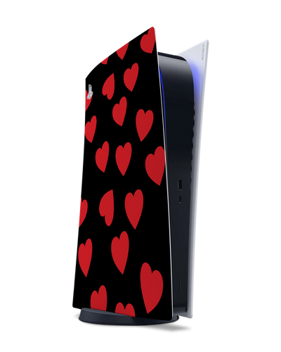 Repeating Hearts Konsolen Aufkleber für Sony PlayStation 5 Digital Edition