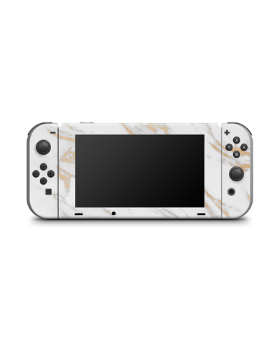 Gold Marble Elegance Konsolen Aufkleber für Nintendo Switch