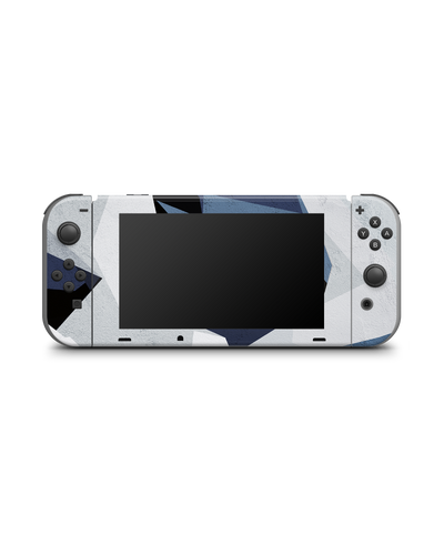 Geometric Camo Blue Konsolen Aufkleber für Nintendo Switch