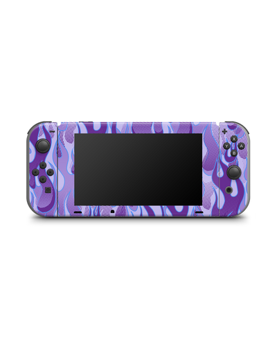Purple Flames Konsolen Aufkleber für Nintendo Switch