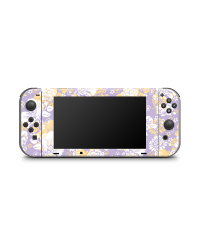 Lavender Floral Konsolen Aufkleber für Nintendo Switch