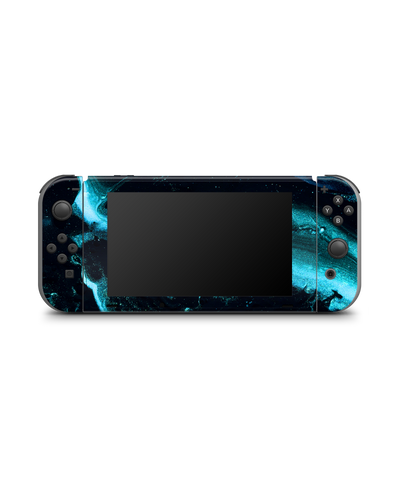 Deep Turquoise Sparkle Konsolen Aufkleber für Nintendo Switch