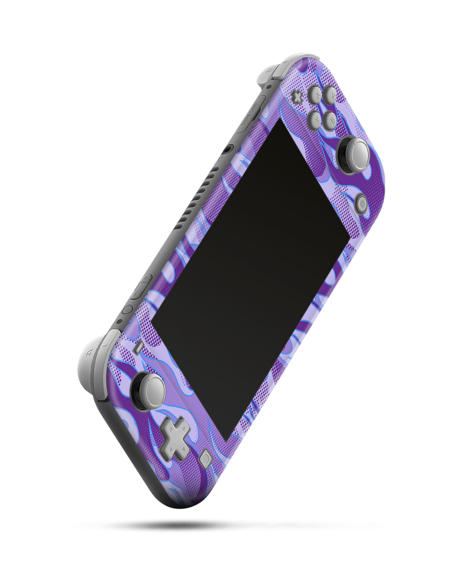 Nintendo Switch Lite Konsolen Aufkleber Purple Flames