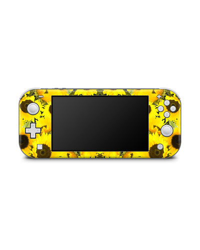 Sunflowers Konsolen Aufkleber für Nintendo Switch Lite: Frontansicht