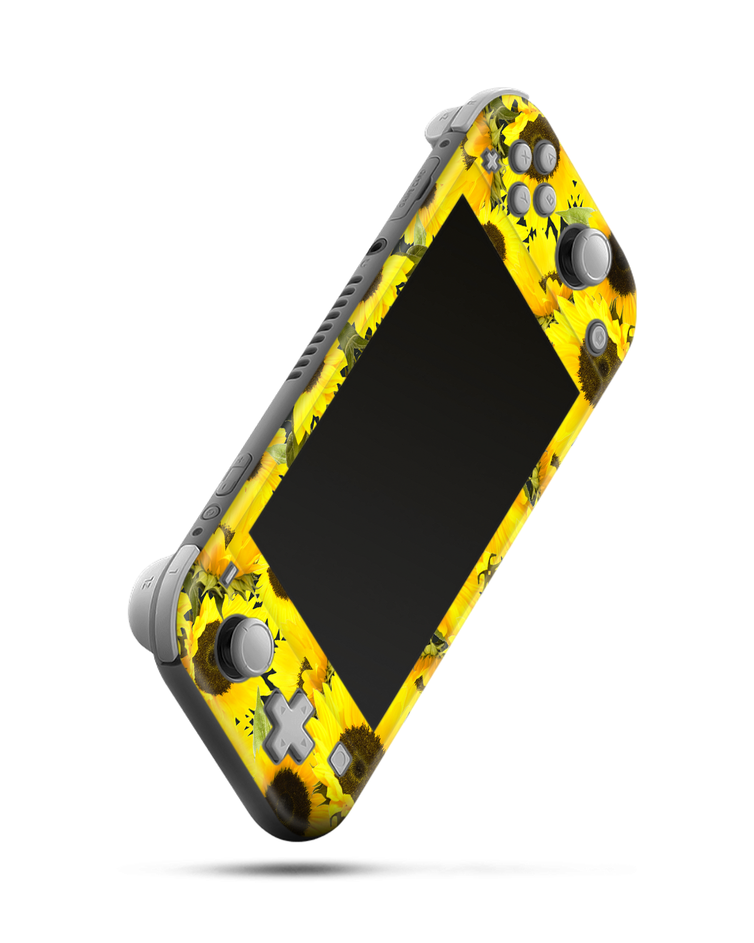 Sunflowers Konsolen Aufkleber für Nintendo Switch Lite: Seitenansicht