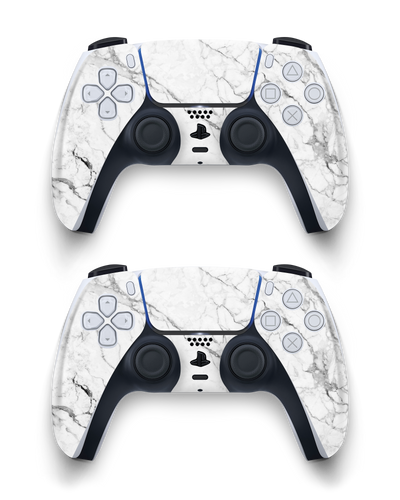 White Marble Konsolen Aufkleber Sony PlayStation 5 DualSense Wireless Controller
