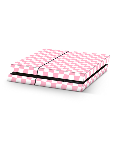 Pink Checkerboard Konsolen Aufkleber für Sony PlayStation 4