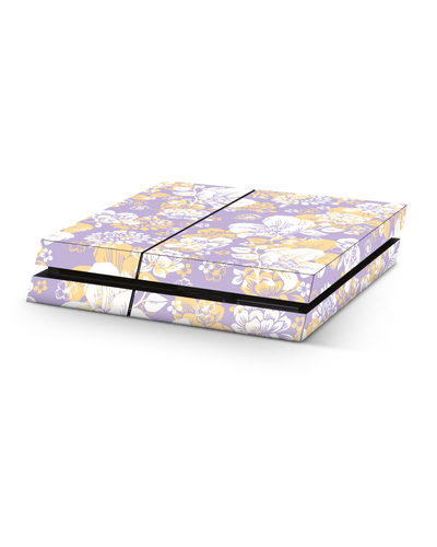 Lavender Floral Konsolen Aufkleber für Sony PlayStation 4