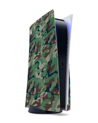 Green and Brown Camo Konsolen Aufkleber für Sony PlayStation 5
