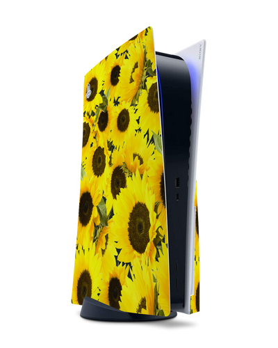 Sunflowers Konsolen Aufkleber für Sony PlayStation 5