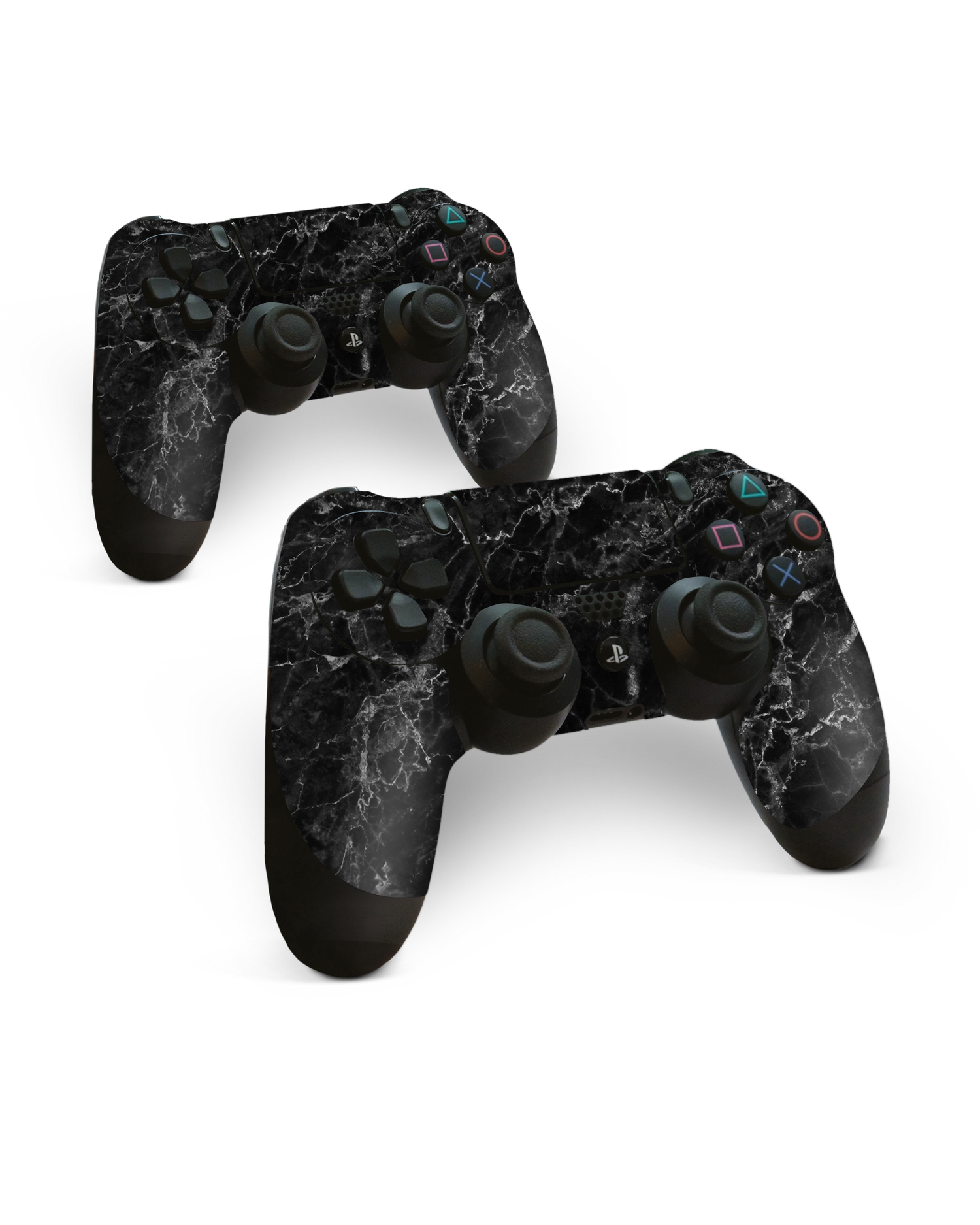 Midnight Marble Konsolen Aufkleber für Sony PlayStation 4 Controller: Frontansicht