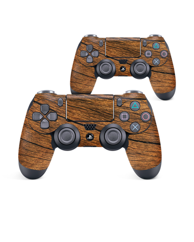 Wood Konsolen Aufkleber für Sony PlayStation 4 Controller: Seitenansicht