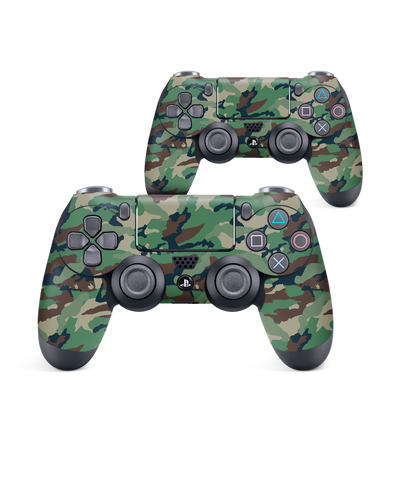 Green and Brown Camo Konsolen Aufkleber für Sony PlayStation 4 Controller: Seitenansicht