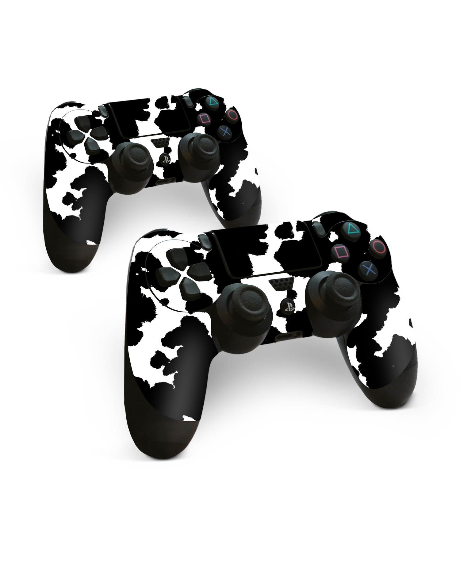 Cow Print Konsolen Aufkleber für Sony PlayStation 4 Controller: Frontansicht