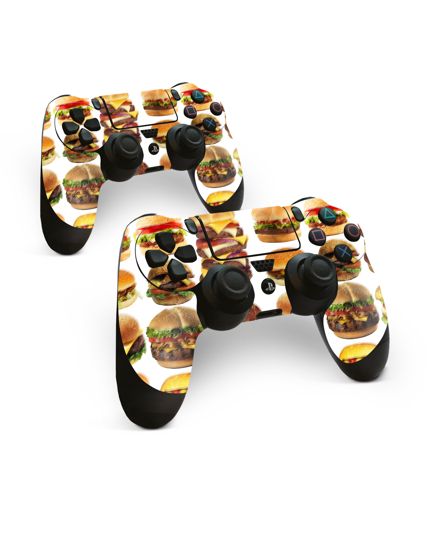 Burger Time Konsolen Aufkleber für Sony PlayStation 4 Controller: Frontansicht