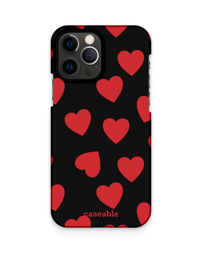 Repeating Hearts Hardcase Handyhülle Apple iPhone 12, Apple iPhone 12 Pro