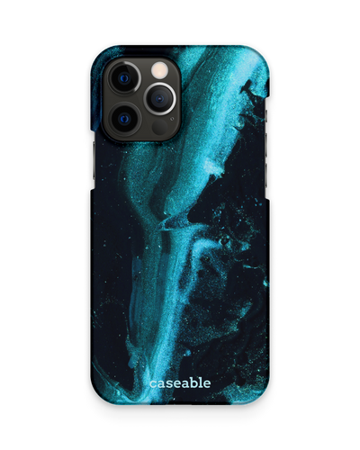 Deep Turquoise Sparkle Hardcase Handyhülle Apple iPhone 12, Apple iPhone 12 Pro