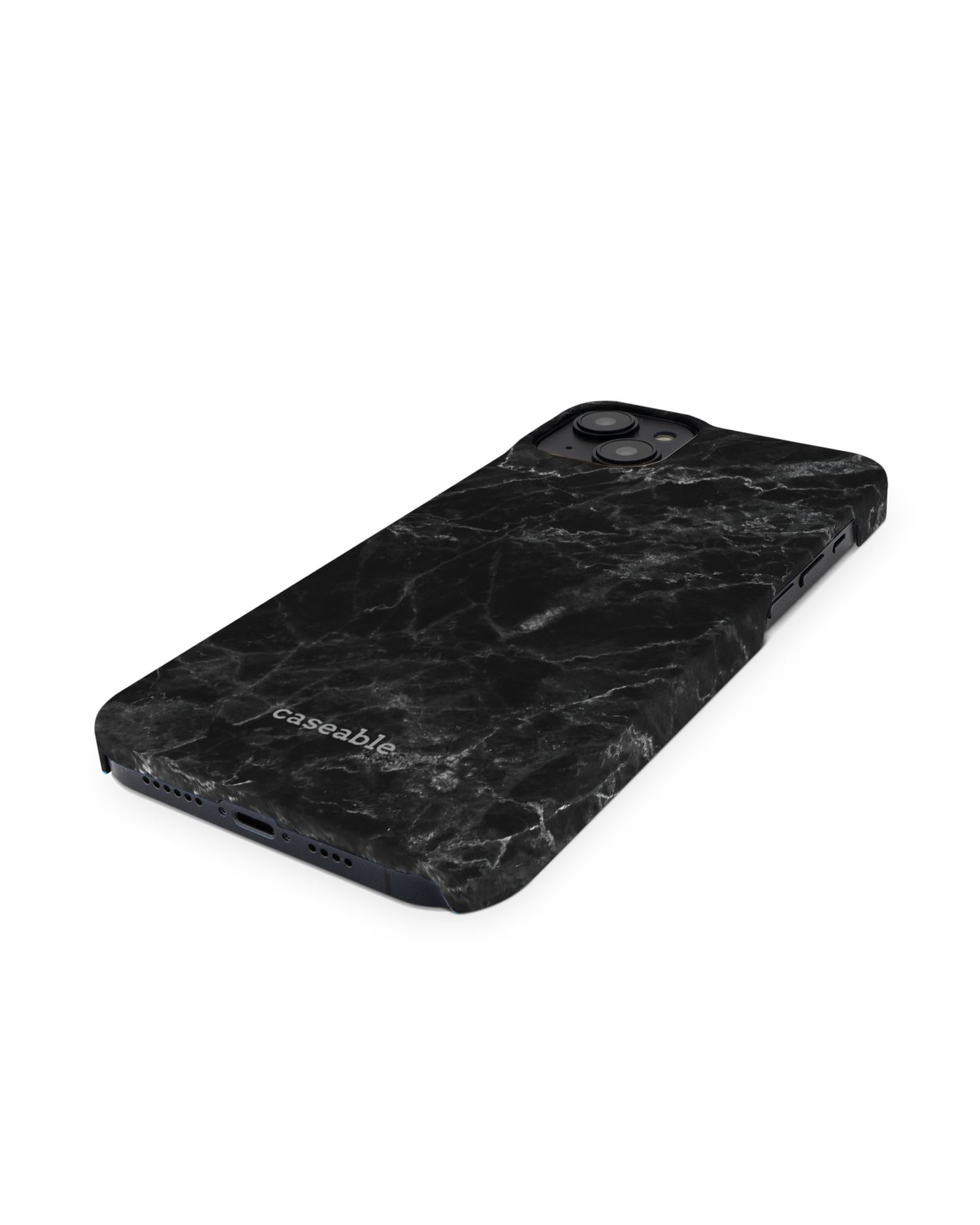 Midnight Marble Hardcase Handyhülle für Apple iPhone 14 Plus: Perspektivansicht