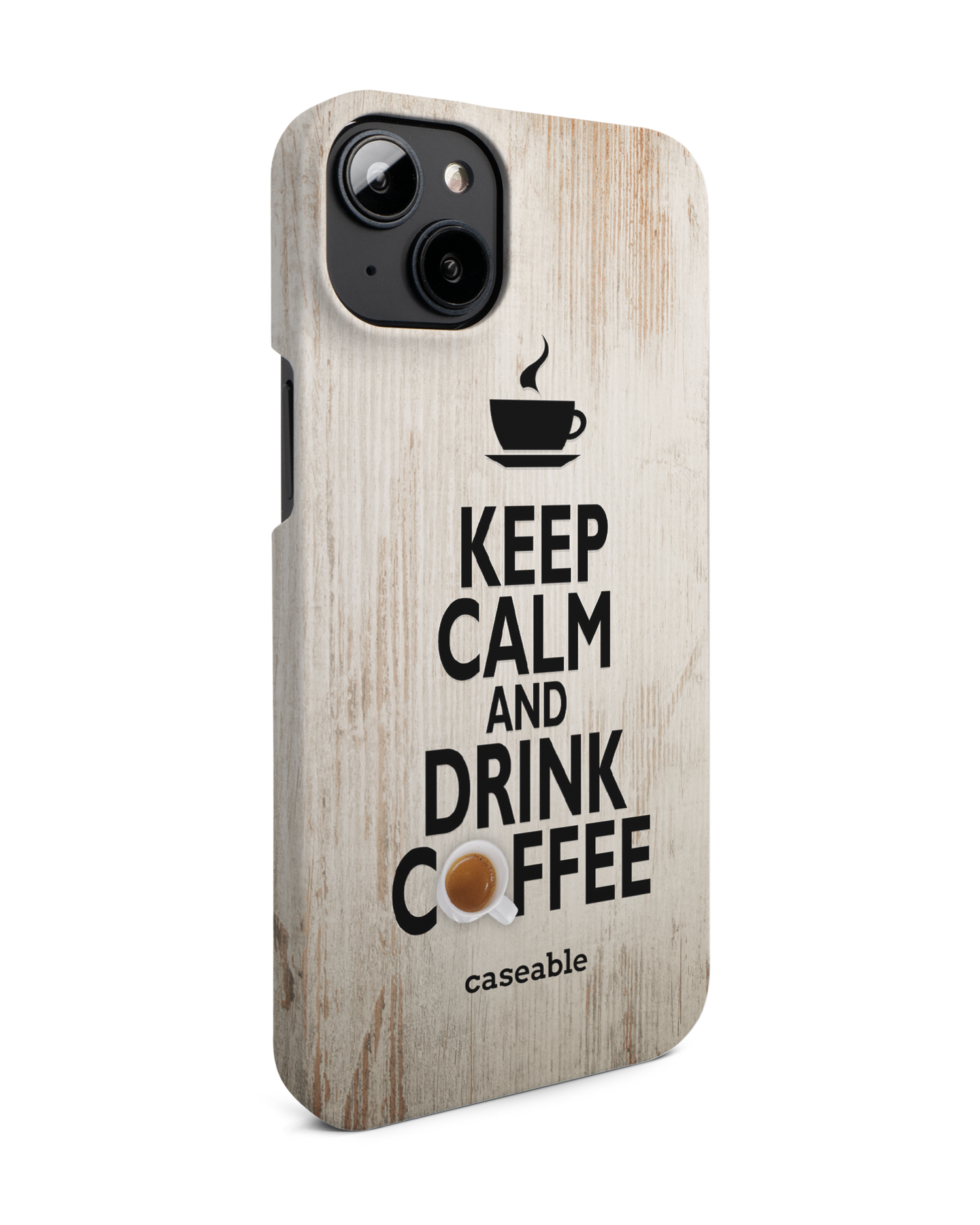 Drink Coffee Hardcase Handyhülle für Apple iPhone 14 Plus: Seitenansicht links