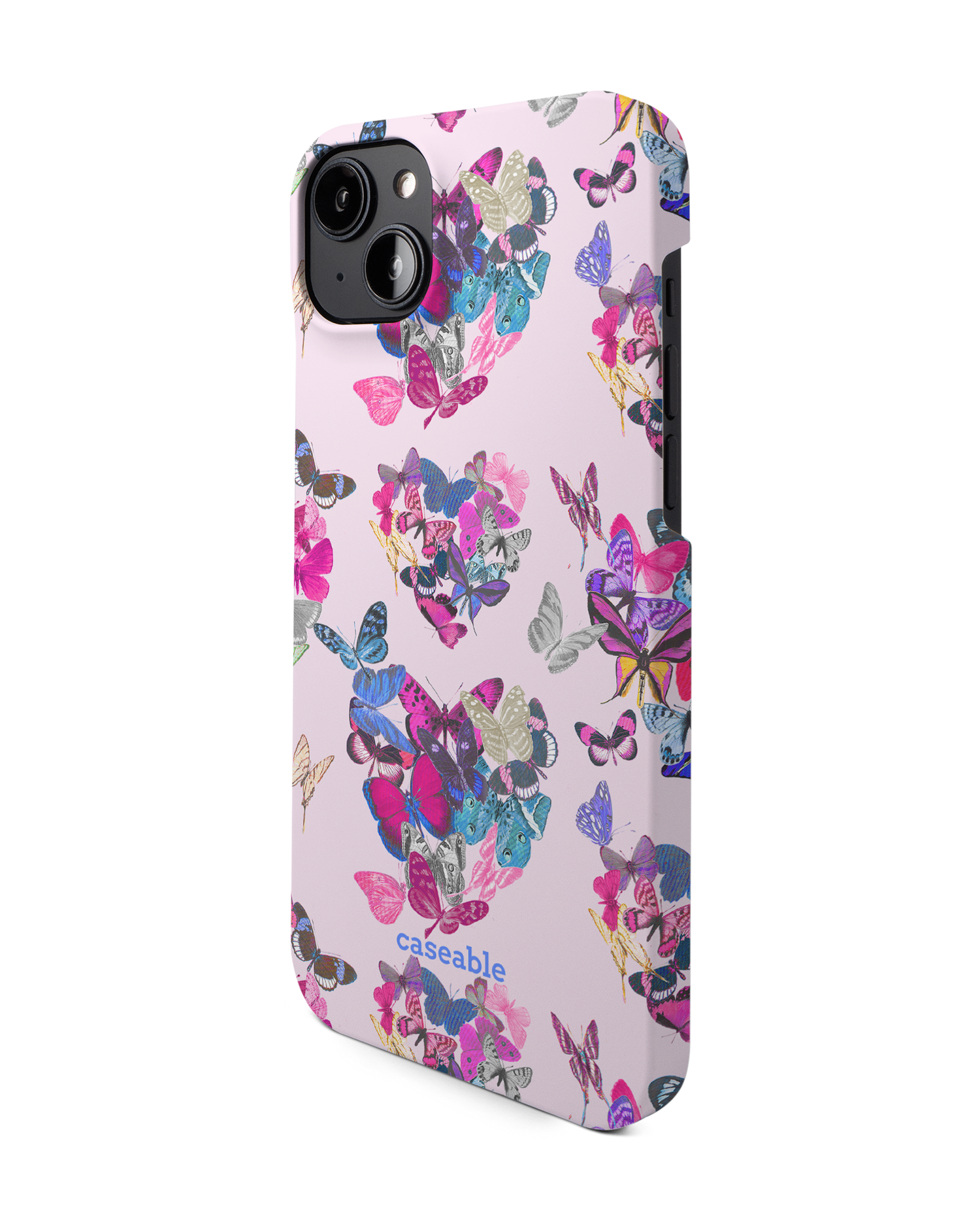 Butterfly Love Hardcase Handyhülle für Apple iPhone 14 Plus: Seitenansicht rechts